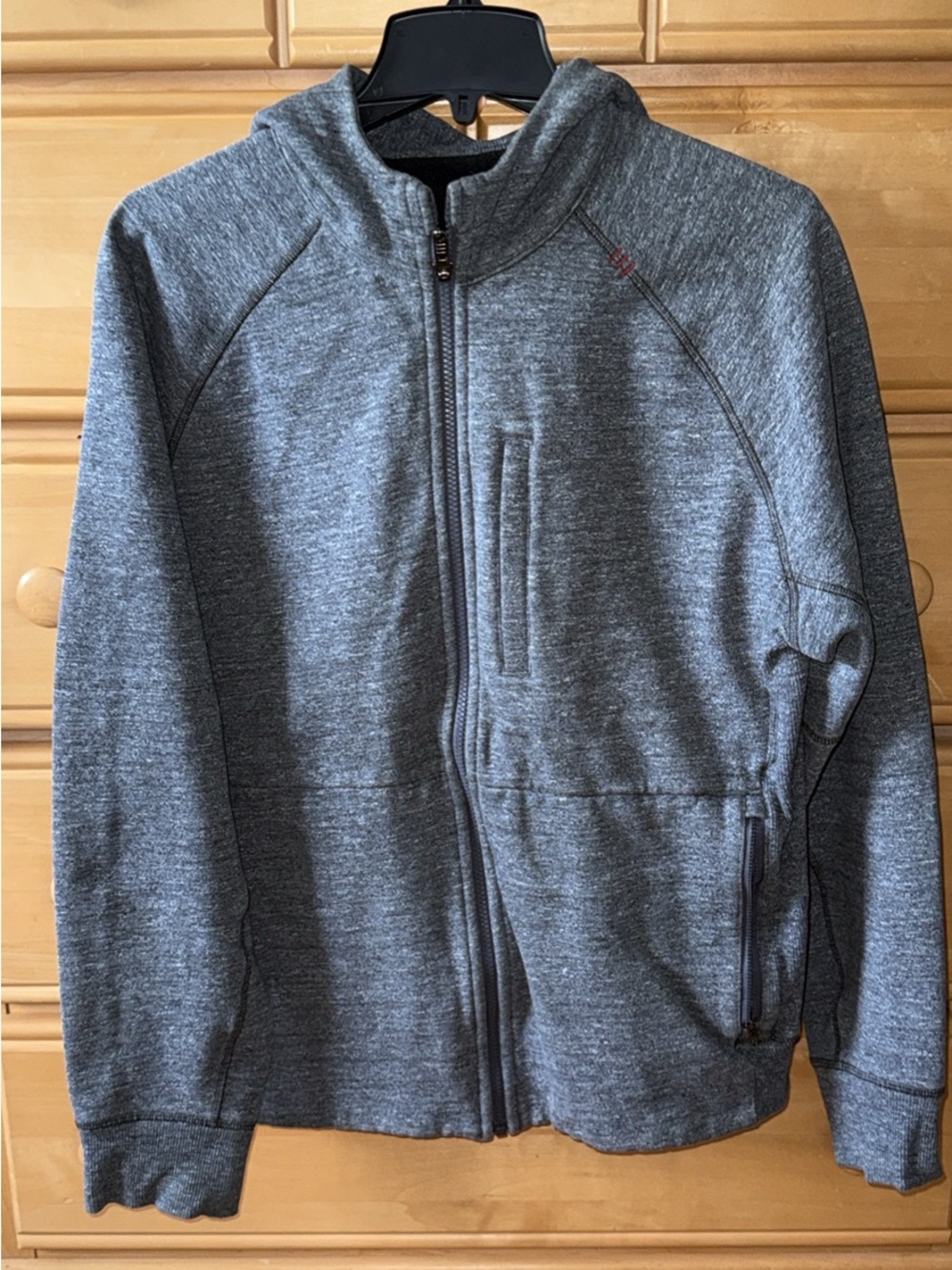 Men's Gray Full-Zip Performance Sweater Jacket